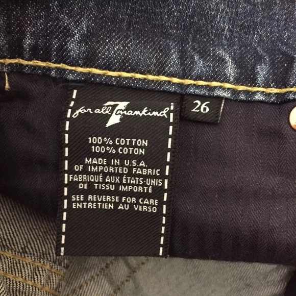 7 for All Mankind Josefina Skinny Boyfriend Sz 26 - Picture 6 of 8